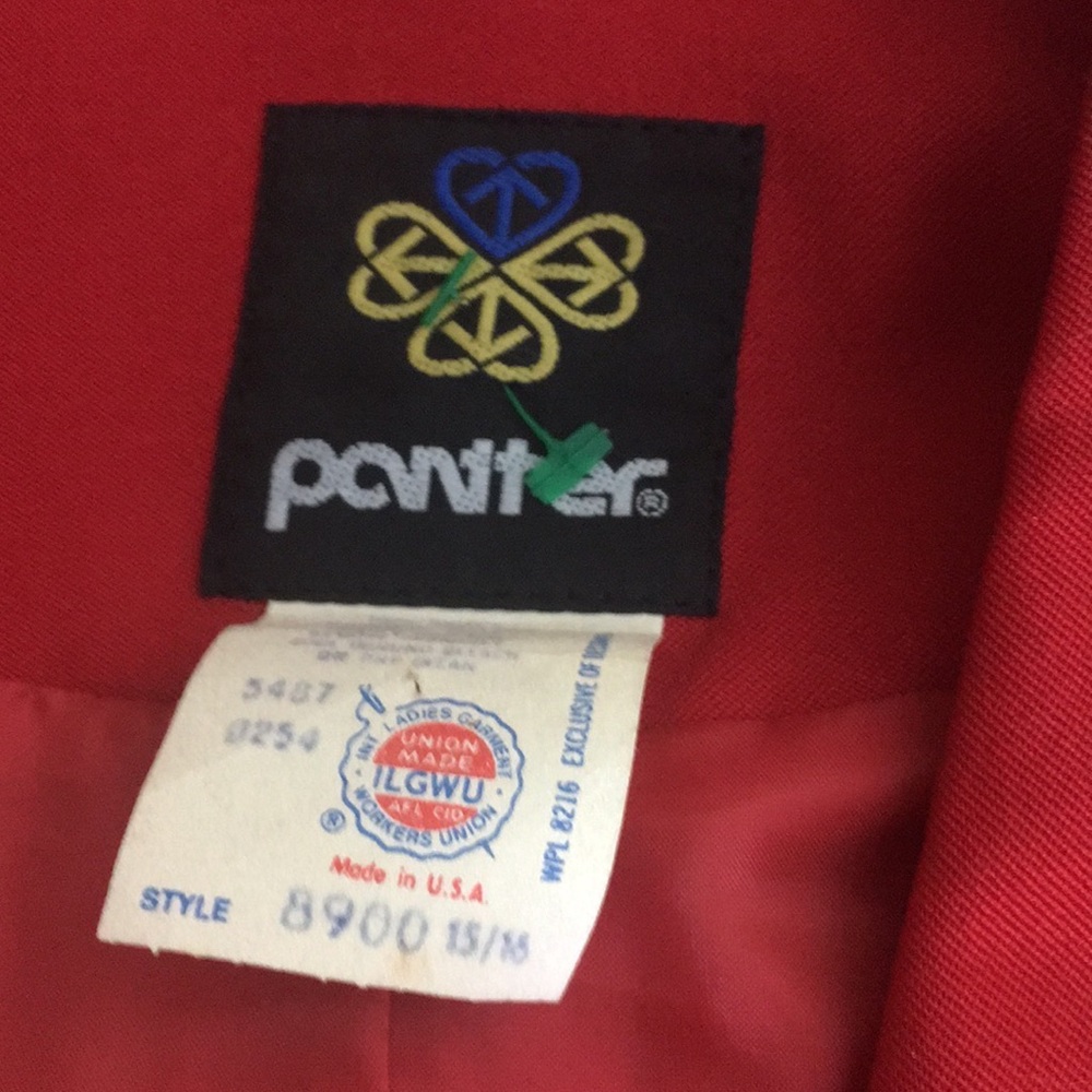 Vintage MCM Panter Red Button Down Blazer Jacket - Picture 8 of 8